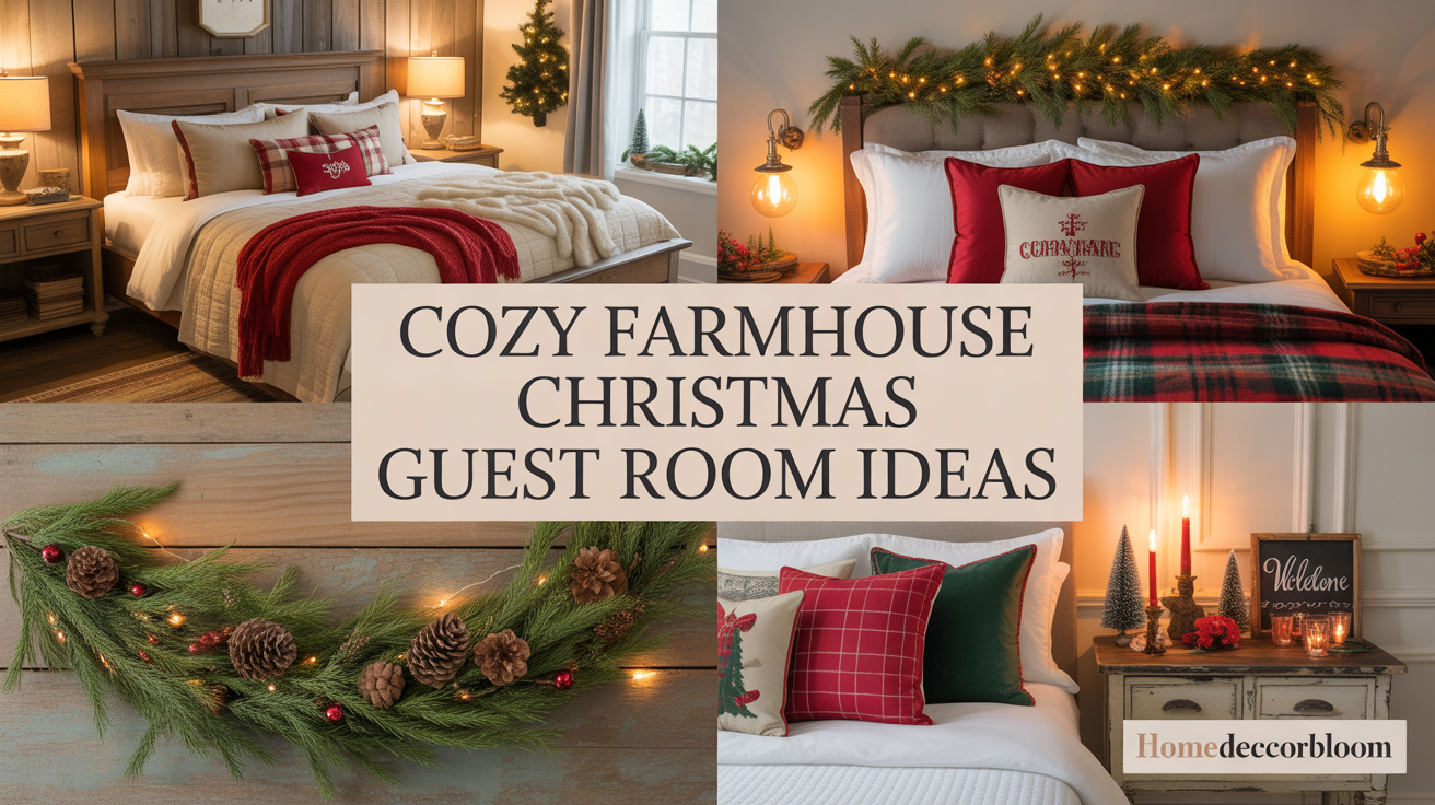 Farmhouse Christmas Guest Room