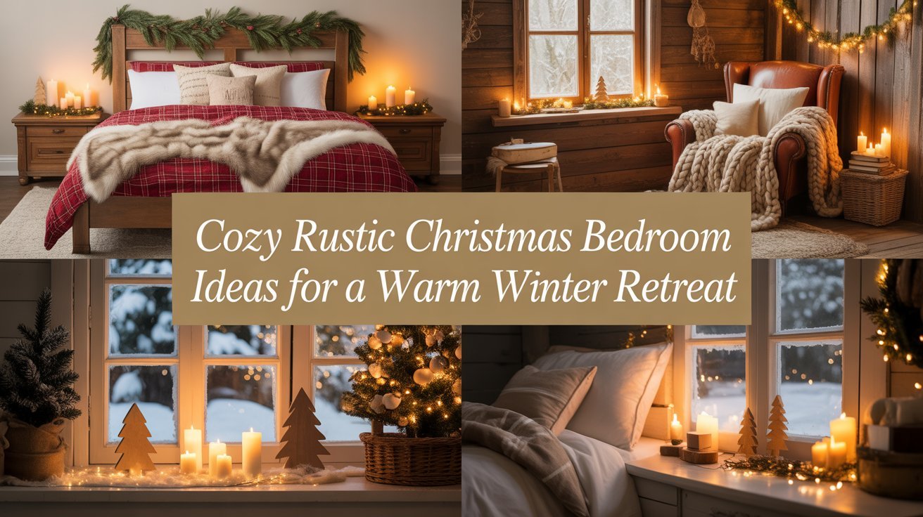 Cozy Rustic Christmas Bedroom Ideas for a Warm Winter Retreat