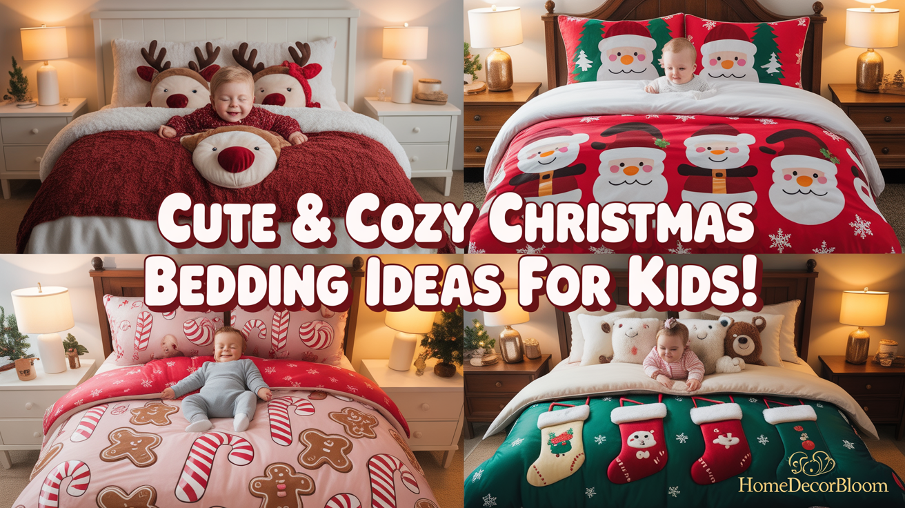 Cozy Christmas Themed Bedding