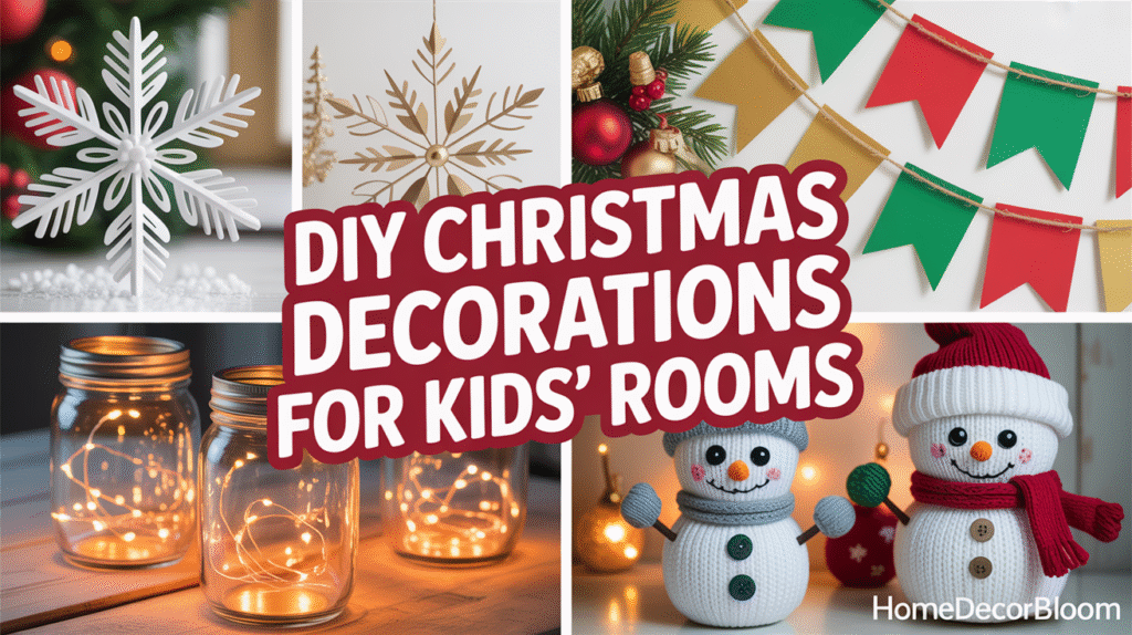 DIY Christmas Decorations for Kids’ Rooms on a Budget