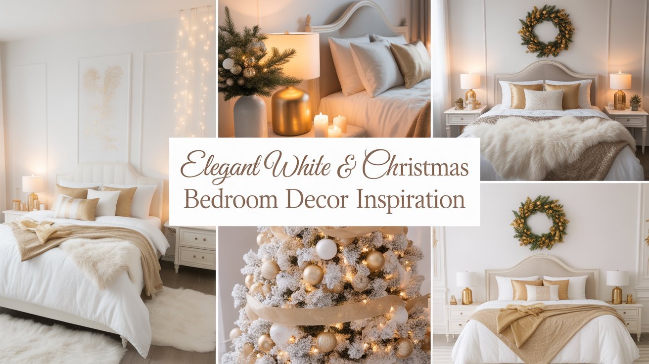 Elegant-White-Gold-Christmas-Bedroom-Decor-Inspiration