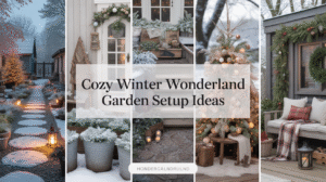 Cozy Winter Wonderland Garden Setup for the Holiday Season