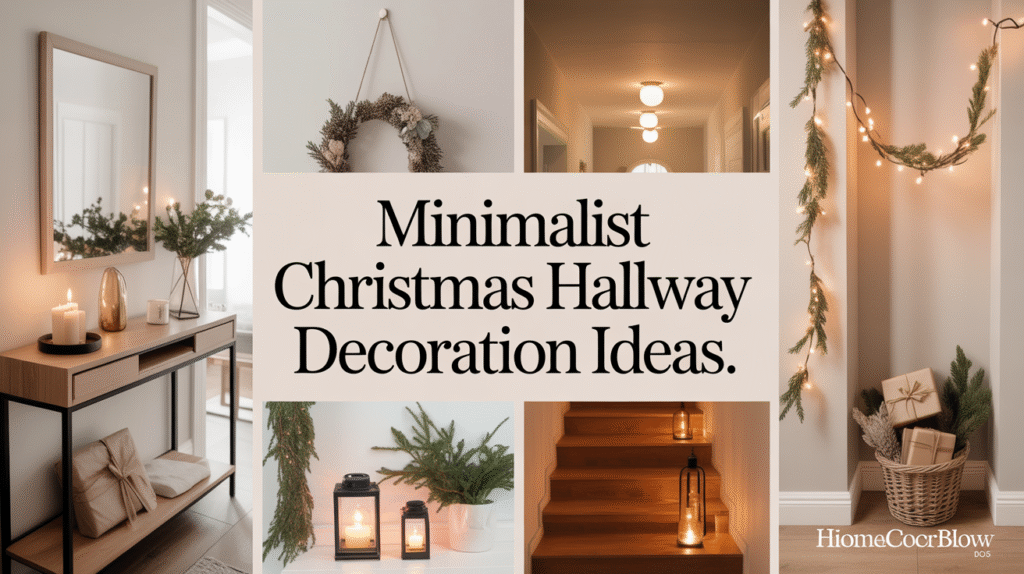 Minimalist Christmas Hallway Decoration Ideas for a Clean Festive Look