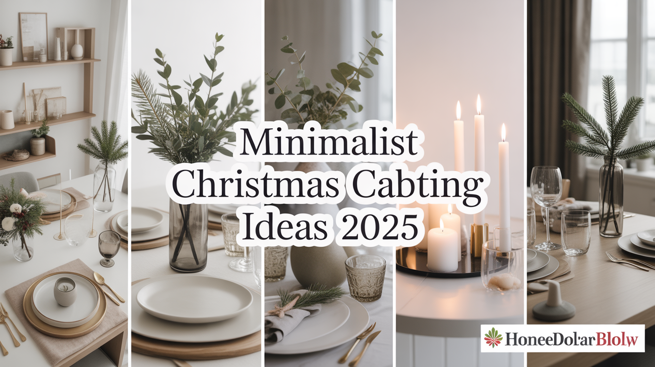 Modern Minimalist Christmas Table Setting Ideas 2025