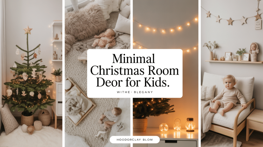 Nordic-Inspired Minimal Christmas Room Decor for Kids
