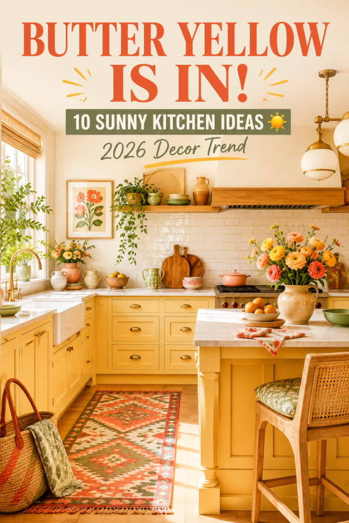 Butter Yellow Kitchen Trend: 10 Warm & Sunny Decor Ideas for 2026