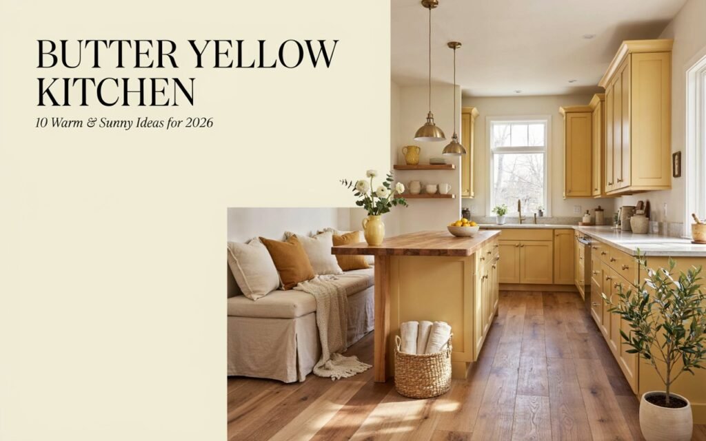 Butter Yellow Kitchen Trend 10 Warm & Sunny Decor Ideas for 2026