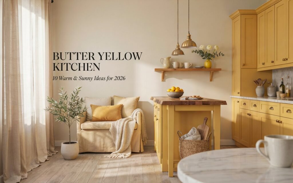Butter Yellow Kitchen Trend: 10 Warm & Sunny Decor Ideas for 2026