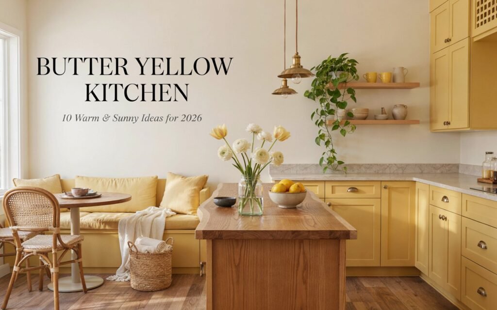 Butter Yellow Kitchen Trend: 10 Warm & Sunny Decor Ideas for 2026