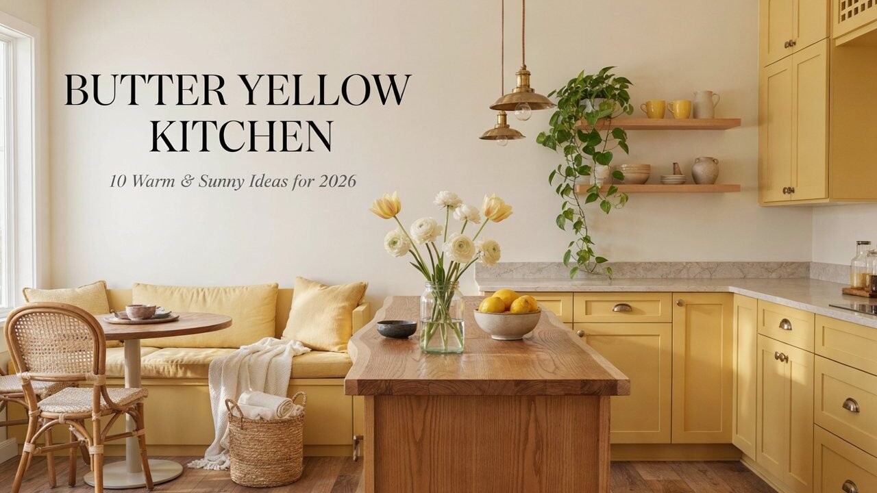 Butter Yellow Kitchen Trend 10 Warm & Sunny Decor Ideas for 2026