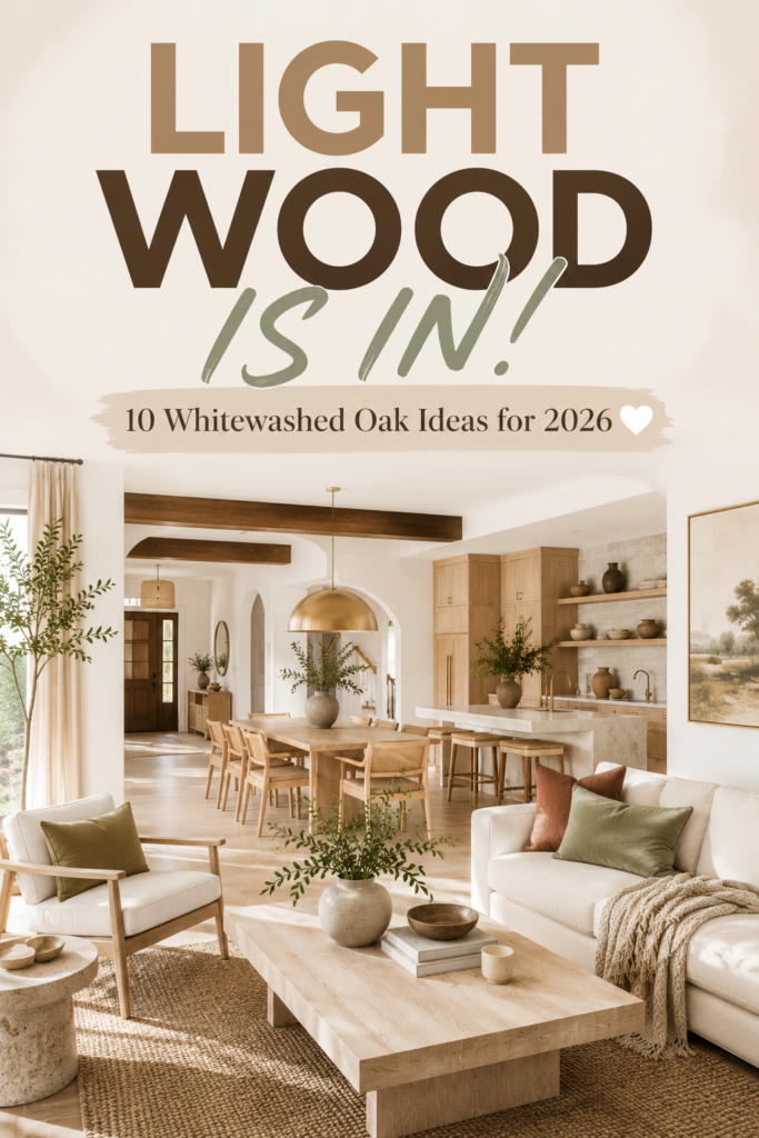 2026 Lighter Wood Tones Why Whitewashed Oak Is Replacing Dark Walnut
