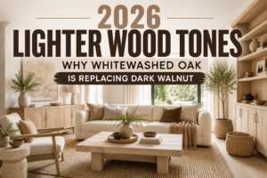 Lighter Wood Tones: Why Whitewashed Oak Is Replacing Dark Walnut in 2026