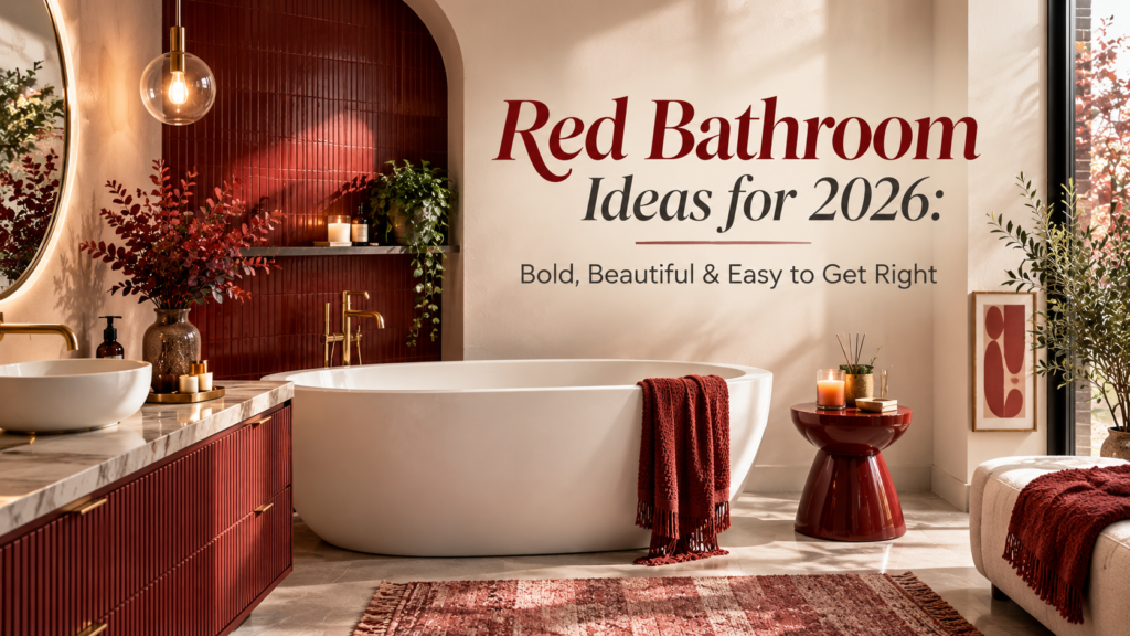 Red Bathroom Trend 2026: Bold Color Ideas That Actually Work