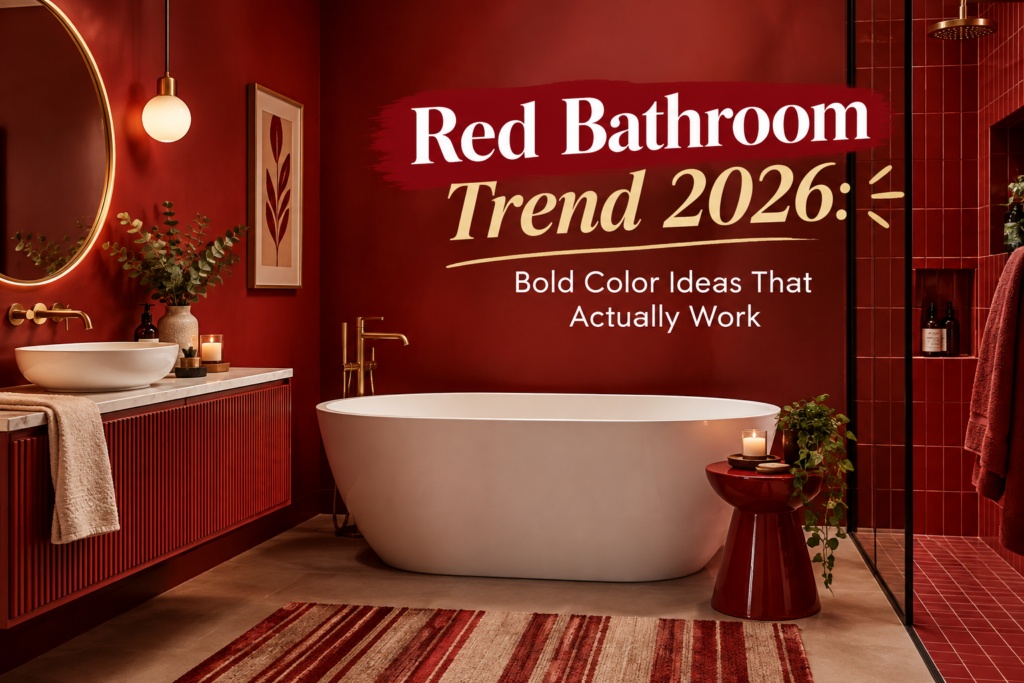 The 2026 Red Bathroom Trend: Stylish Ways to Make Red Work