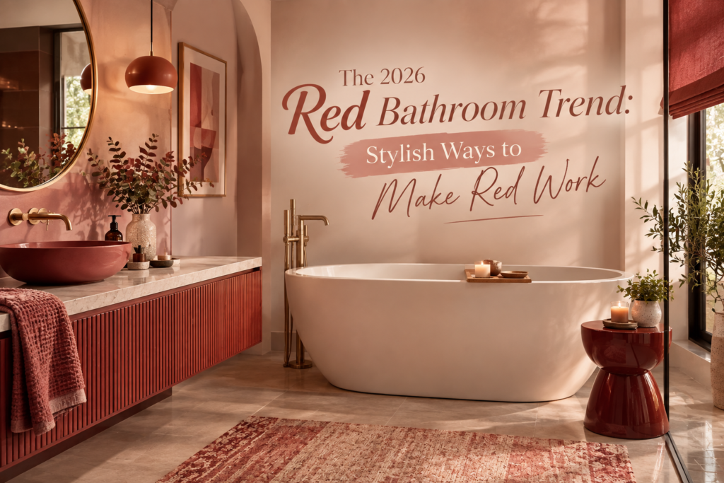 Red Bathroom Ideas for 2026: Bold, Beautiful & Easy to Get Right