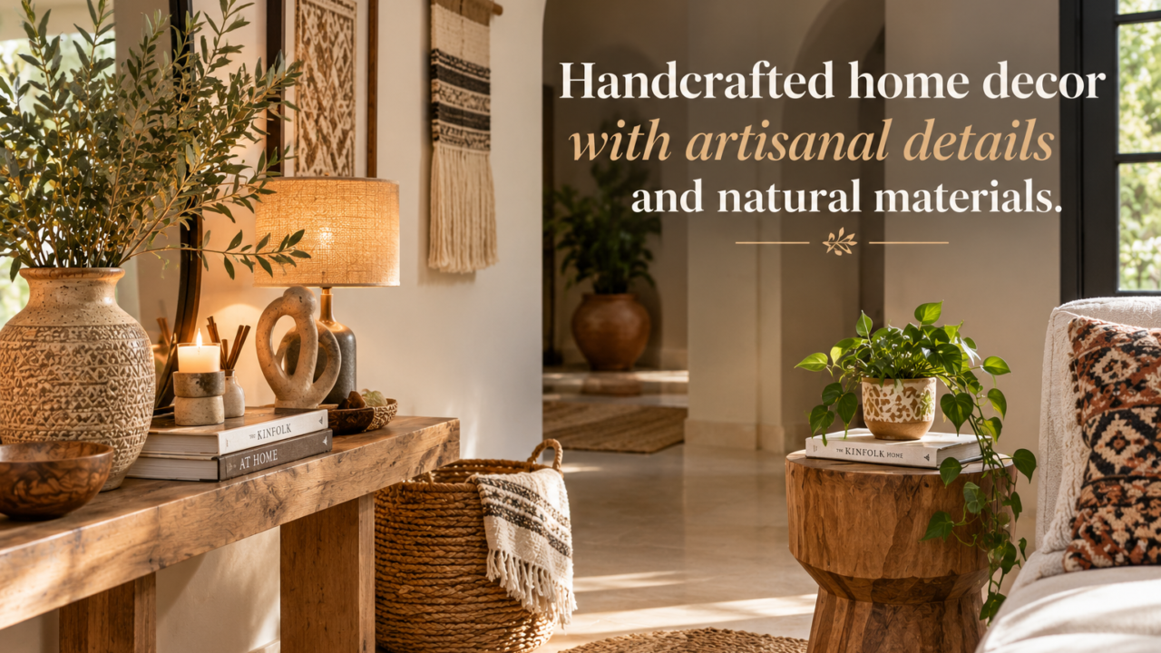 Colorful home decor with bold patterns and statement accessories.