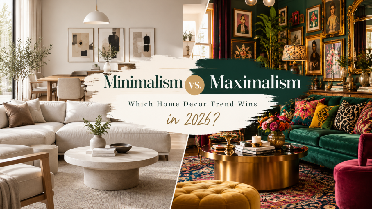 Maximalism vs Minimalism: Which Home Decor Trend Wins in 2026?