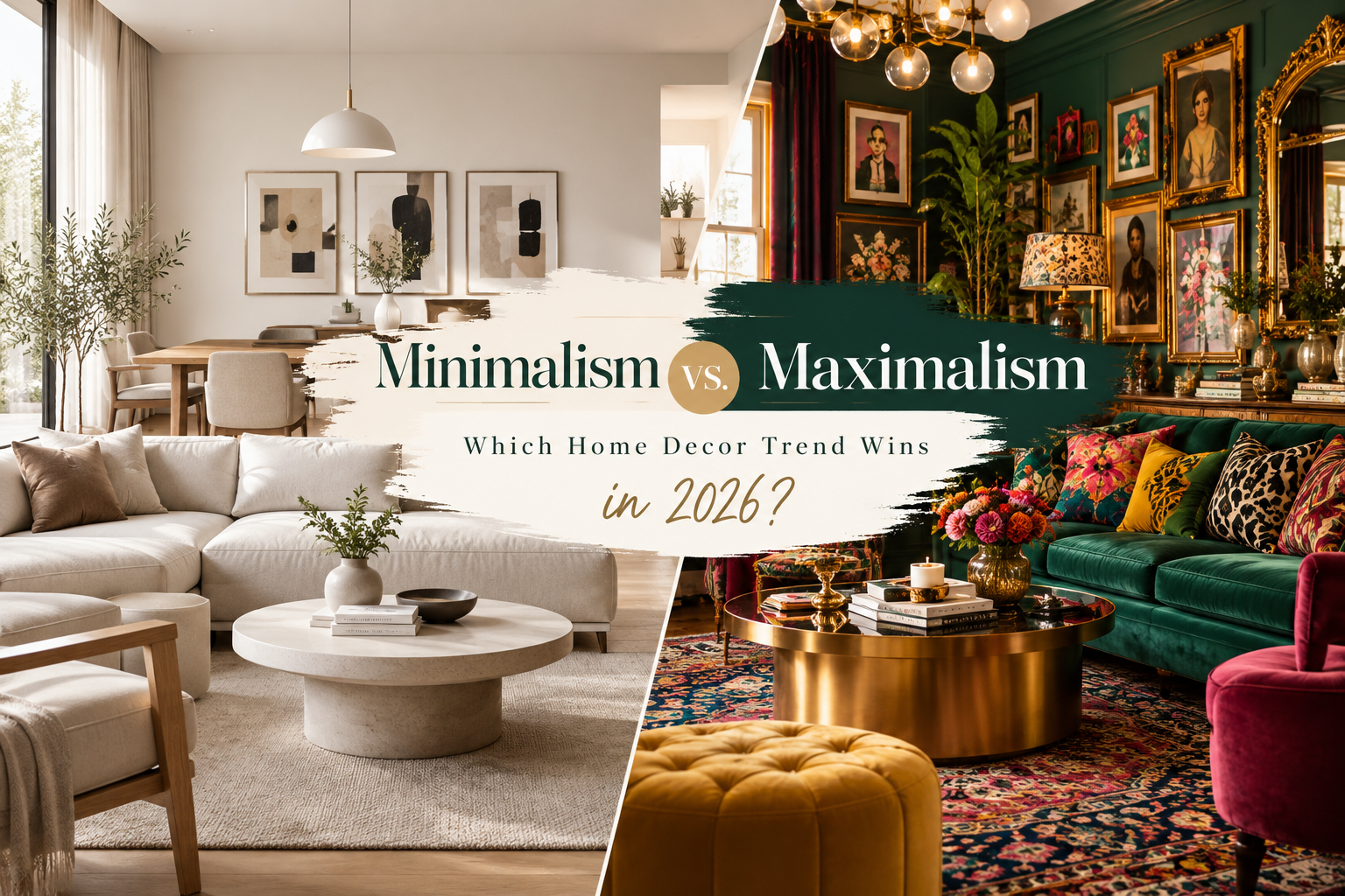 Maximalism vs Minimalism: Which Home Decor Trend Wins in 2026?