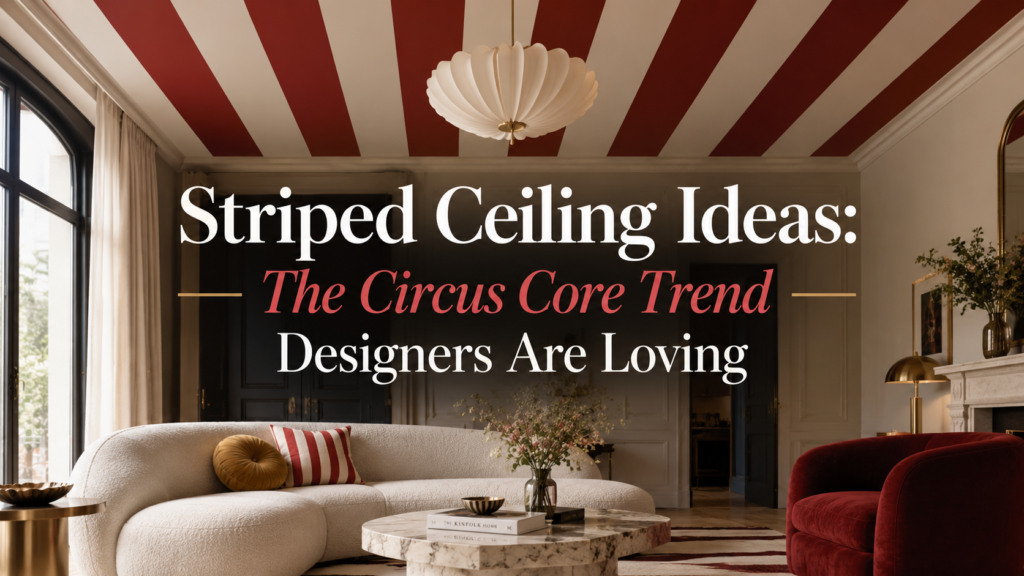 Striped Ceiling Ideas: The Circus Core Trend Designers Are Loving