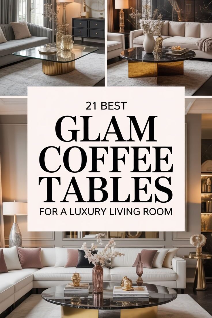Style a Glamorous Coffee Table