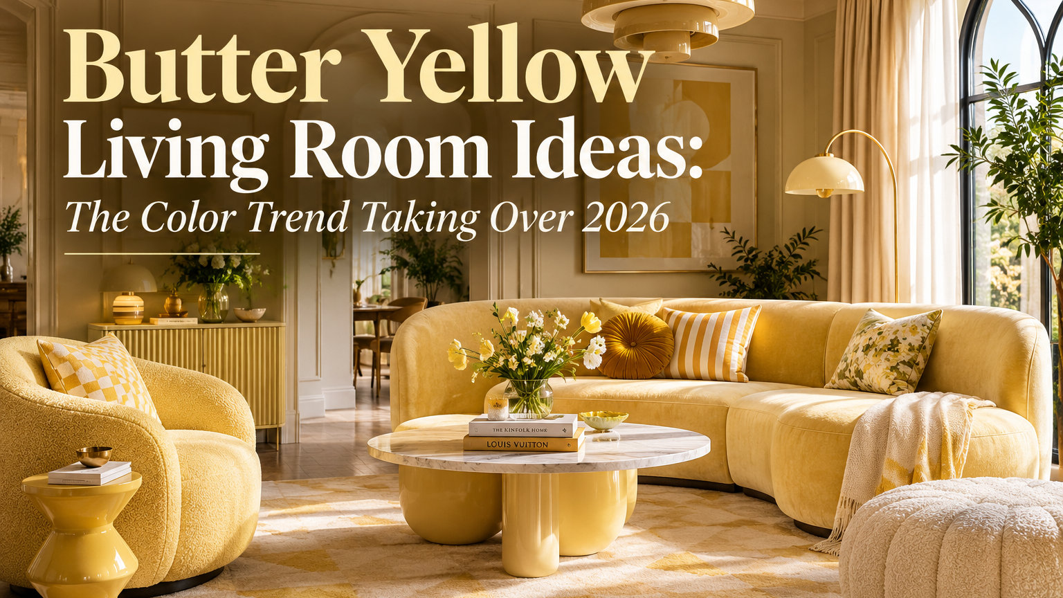 Butter Yellow Living Room Ideas: The Color Trend Taking Over 2026